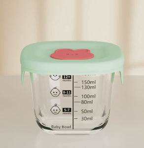 ขวดเก็บอาหารเด็กแบบกันรั่ว 240 มล. ชามแก้วโบโรซิลิเกต ใช้กับ<span class=keywords><strong>ไมโครเวฟ</strong></span>และเครื่องนึ่งได้ - Product Image 5