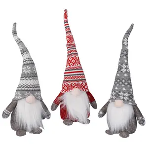 HY CRAFT yixin Nordic style faceless doll Christmas decorations Gift Hanging toy piece Dwarf figure sitting pose