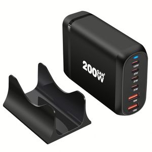 เครื่องชาร์จ Gan 100W ตั้งโต๊ะ USB หลายช่อง200W 20W 18W อะแดปเตอร์ชาร์จเร็ว PD Type C สำหรับแล็ปท็อปเราอียูอังกฤษปลั๊กชาร์จโทรศัพท์ - Product Image 4