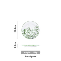 Assiettes de présentation en porcelaine écologiques vert sauge, motif floral vintage Chinoiserie, 12 pouces, pour fête de jardin, printemps, Pâques, extérieur