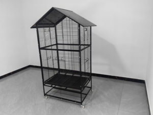 Jaula para Pájaros de Acero Inoxidable Resistente para Loros y Canarios, Diseño Sólido, Aviario Grande para Exteriores y Portátil - Product Image 3