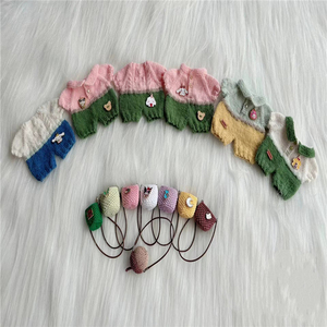 DC091 Custom <span class=keywords><strong>mini</strong></span> bambola maglieria vestiti <span class=keywords><strong>bambole</strong></span> maglia a mano maglione set 18 pollici bambola uncinetto maglione - Product Image 2
