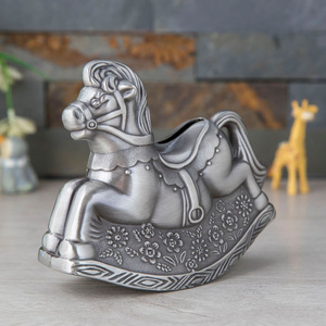 <span class=keywords><strong>Tirelire</strong></span> en forme de <span class=keywords><strong>cheval</strong></span> de style européen, en alliage de zinc, cadeau pour enfants - Product Image 2