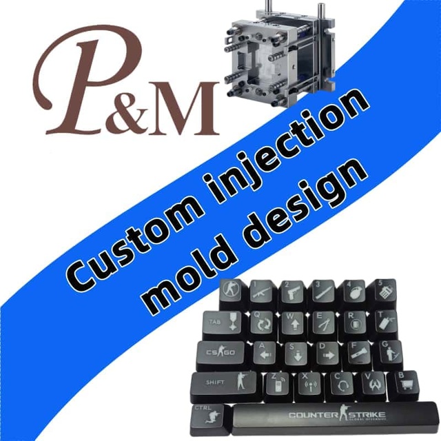 P&M Mechanical Keyboard Keycap Customization PBT/ABS Keycap Injection Molding Keyboard Plastic Parts Die Opening Customization