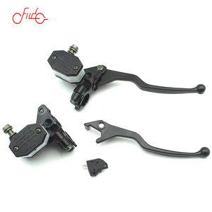 Réservoir universel de maître-cylindre de frein et d'embrayage de moto noir avec leviers et poignée de pompe de frein hydraulique de 7/8 \ "22mm - Product Image 5