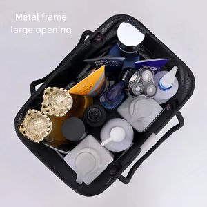 Cross-border <b>Large</b> Rubber Mesh Minimalist Modern Bath <b>Bag</b> for Men's Toiletries Student Dormitory Storage - Product Image 3