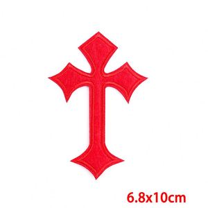 Patch brodé thermocollant esthétique punk grunge, design personnalisé, croix gothique, applique crucifix - Product Image 5