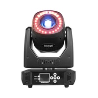 6 Prisme LED Faisceau Spot 100W Gobo Lumières Avec Anneau LED et Écran LCD Tête Mobile Effet De Scène Éclairage DJ Disco
