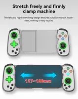 Control de Juego Inalámbrico D7 BT5.2 Extensible con Seis Ejes y Sensor de Movimiento para PS4, PS3, Switch, PC, Android e iOS