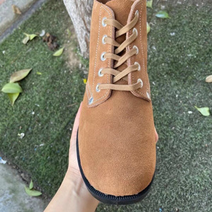 Botas de Tobillo de Gamuza Lan Yining, Tacón Bajo, Parte Superior de PU Artificial, Plantilla de EVA, Zapatos de Trabajo, Resistentes al Desgaste, Transpirables, para Obras de Construcción - Product Image 3