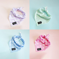 Bandana personnalisé à motif de mode à bas prix pour chien logo de marque OEM bandana pour animal de compagnie imprimé par sublimation vente en gros