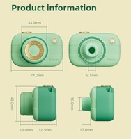 Vibrateur à ventouse en forme d'appareil photo mignon, 5 modes de succion, contrôle par bouton, lumière LED, étanche IPX6, recharge USB, OEM ODM