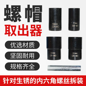 Kit de 5 Piezas para Extraer Tornillos Dañados y Tuercas Antirrobo de Automóviles, con Estuches para Herramientas - Product Image 4