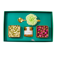 Boîte de luxe pour tisane thé rouge vert à base de plantes diététique avec logo personnalisé