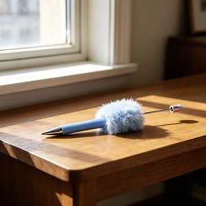 Penna a Sfera Girevole con Perline Fai-da-Te, Carina e Creativa, Perfetta per Bambini, Studenti e Uso in Ufficio - Product Image 6