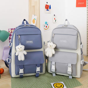 Ensemble de sacs à dos pour filles d'université <span class=keywords><strong>tendance</strong></span> <span class=keywords><strong>2022</strong></span>, de haute qualité, durables et mignons, 4 pièces, motif animalier, sacs d'école pour femmes - Product Image 2