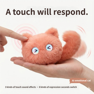 Muñeco de Peluche Inteligente con IA, Juguete Interactivo con Diálogo, Educación Temprana, Preguntas y Respuestas, Gato de Peluche con Ojos y Emociones - Product Image 2