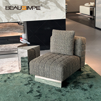 Juego de Mesa de Centro Extensible de Mármol de Estilo Moderno Minimalista, Mesa Auxiliar con Altura Ajustable, Muebles de Lujo para el Hogar, Hotel o Villa