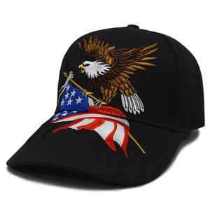 Casquette de baseball unisexe en coton brodé Aigle et motif Argyle, édition 250e anniversaire des États-Unis - Style Hip-Hop, Street Dance, Skateboard - Product Image 6