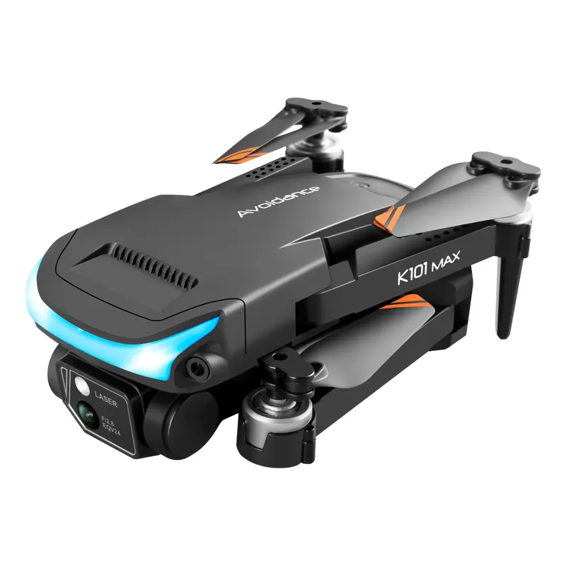 K101 Max Mini Drone With Dual 4K HD Camera Optical Flow Localization Dron Real-time Transmission Helicopter Toys Gifts