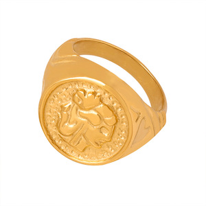 Anillo personalizado Chevaliere Coat of Armorial Family Crest <span class=keywords><strong>Sello</strong></span> de cera <span class=keywords><strong>18K</strong></span> Acero inoxidable Hombres Anillo de <span class=keywords><strong>sello</strong></span> personalizado personal - Product Image 6