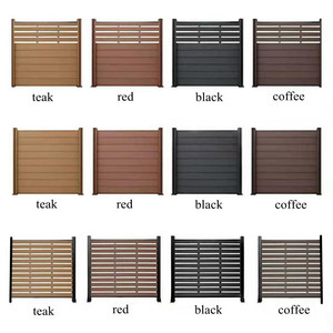 Panneau de clôture décoratif 3D en WPC 2026, composite bois-aluminium, pour jardin extérieur, intimité personnalisée, facile à installer - Product Image 6