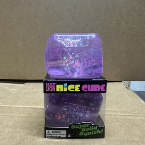 Nice Needoh Juguete Sensorial Antiestrés de Maltosa con Purpurina en Forma de Cubo de Hielo, Juguetes Fidget de Cubo de Hielo, Cubo Sensorial para Aliviar el Estrés - Product Image 4