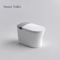WC intelligent en céramique avec couvercle électrique à ouverture automatique, télécommande, siège chauffant, drainage en S - Toilettes modernes aux fonctionnalités innovantes