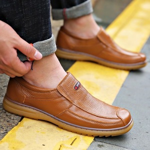Zapatos Casuales para Hombre, de Cuero Vacuno Genuino, Mocasines Sin Cordones, Suela de TPR, Transpirables, Ligeros, Antideslizantes, con Forro de Malla para Otoño - Product Image 6