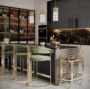<span class=keywords><strong>Tabouret</strong></span> <span class=keywords><strong>de</strong></span> <span class=keywords><strong>bar</strong></span> en <span class=keywords><strong>velours</strong></span> incurvé au design moderne, très vendu, inspiré des chaises <span class=keywords><strong>de</strong></span> comptoir pour la salle à manger, l'hôtel, les événements, les clubs, la maison, l'îlot <span class=keywords><strong>de</strong></span> <span class=keywords><strong>bar</strong></span> - Product Image 4