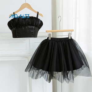 Vestido Formal para Niñas Meiqiai, Estilo <span class=keywords><strong>Elfo</strong></span> Oscuro, Vestido Tutú Inspirado en el Ballet, Plumas Negras, Vestido Corto de Cumpleaños AL6083 - Product Image 2