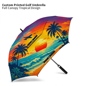 Paraguas de Golf al por Mayor con Apertura Automática y Manual, Protección Resistente a la Lluvia, Impresión Personalizada para Marcas - Product Image 6