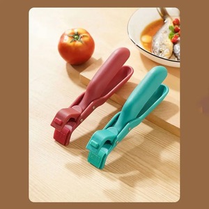 Pince à vaisselle en silicone résistante à la chaleur, anti-brûlure, antidérapante, pour friteuse à air - Product Image 4