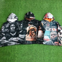 Sweat à capuche personnalisé en tapisserie pour homme, vêtements de rue tendance, style rappeur Kendrick Lamar Drake, sweat à capuche en jacquard tissé