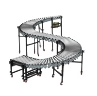 Convoyeur à rouleaux modulaire flexible extensible en acier à entraînement motorisé LIANGZO