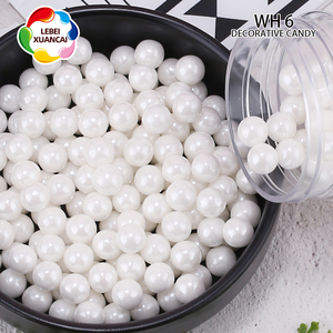 Perles de sucre blanc, 50 pièces de toute taille, pour cupcakes, glaçage et chocolat, décoration, composants pour boulangerie, fabrication - Product Image 6