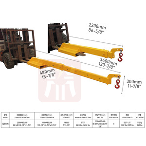 Speedone อุปกรณ์ยกรถเครน Jib แบบอุตสาหกรรมสำหรับ QZDB-N QZDB-N อุปกรณ์ยกของ QZDB-N speedone - Product Image 2