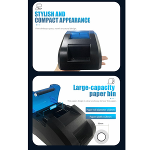 เครื่องพิมพ์ความร้อนแบบพกพาขนาด 58 มม. พร้อม/Wi-Fi สำหรับพิมพ์ใบเสร็จและบาร์โค้ด-มีสินค้าในสต็อก - Product Image 2