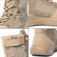 Chaussures de Randonnée/Montagne d'Extérieur pour Hommes, Antidérapantes, Résistantes à l'Usure, Mi-Montantes, Bottes à Fermeture Éclair, Chaussures d'Entraînement Physique Légères