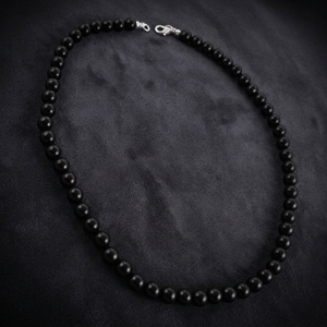 Collier en argent sterling 925 avec perles en onyx noir, bijoux de mariage pour femmes, nouvelle arrivée, tendance - Product Image 3