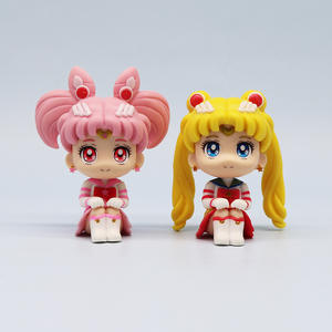 Figurines Manga HESPER, Statues Version Q, Figurine assise <span class=keywords><strong>Sailor</strong></span> <span class=keywords><strong>Moon</strong></span> Tsukino Usagi Hino Rei Makoto, Figurines d'anime en PVC, Jouets, Poupées - Product Image 4