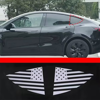 Autocollants de logo pour fenêtre triangulaire de voiture pour Tesla modèle 3 Y Accessoires