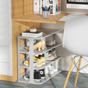 Haixin Hot Bán nhựa Giày giá Stackable gấp cửa Giày giá nhựa lưu trữ tủ - Product Image 4