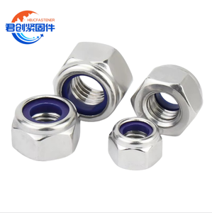 Tuerca Autoblocante de Acero Inoxidable 304, Galvanizada, Antideslizante, Recubierta de Zinc, Material de <span class=keywords><strong>Nylon</strong></span> y Latón, DIN985 DIN982 - Product Image 1