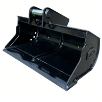 Godet d'excavatrice polyvalent série MS, double vérin, inclinable à 45 degrés, hydraulique, pour nivellement et creusement, compatible CAT Komatsu
