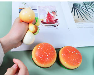 Pelota Antiestrés de Hamburguesa, Juguete Sensorial Suave para Aliviar la Ansiedad, Juguete de Descompresión para Adultos y Niños - Product Image 6