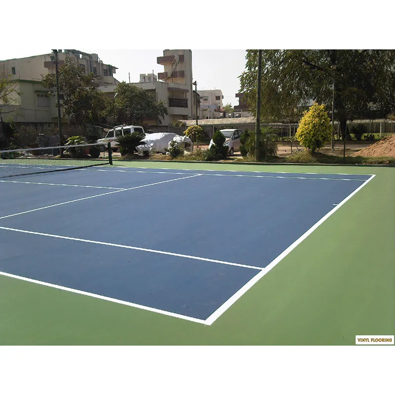 Наружный ПВХ спортивный напольный коврик, наружный водонепроницаемый виниловый пол, пол для теннисной площадки