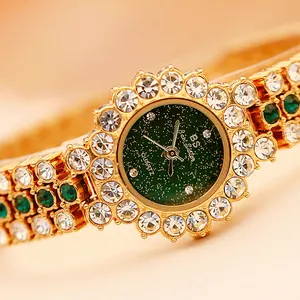 Bs 2019 Nieuwe Hot Quartz Casual Dames Horloge High-End Gelinkte Lijst Custom Volledige Diamant Vrouwen Horloge FA1580