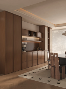 Recommend Luxury-Style Solid Wood Dining Table and <strong>Sideboard</strong> for Combined Use <strong>in</strong> Living Room and <strong>Kitchen</strong> Storage Cabinets - Product Image 3