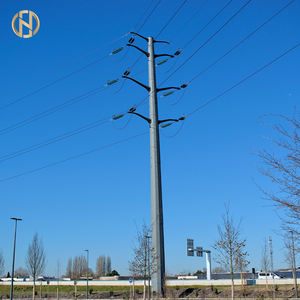 35FT 40FT 45FT ha galvanizzato la linea di trasmissione ottagonale acciaio palo di energia elettrica palo con il gradino di arrampicata - Product Image 5